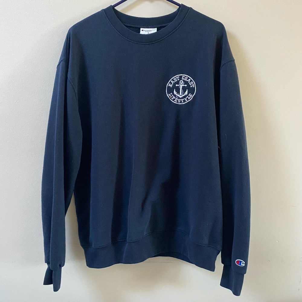 East Coast Lifestyle crew neck pullover sweater Size Large